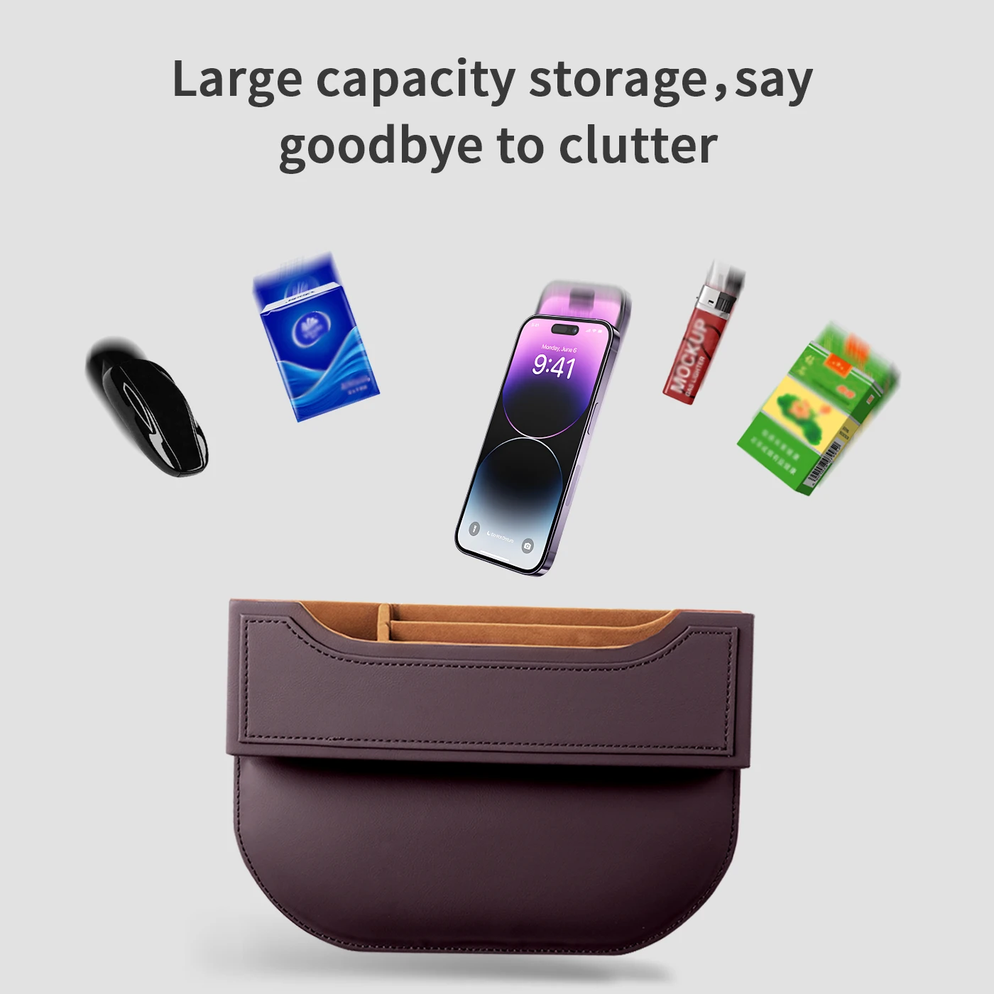 For Tesla Model 3 (24-) Model Y (25-) Model YL (25-) Center console gap storage box Pocket Multifunction Holder Car Accessories