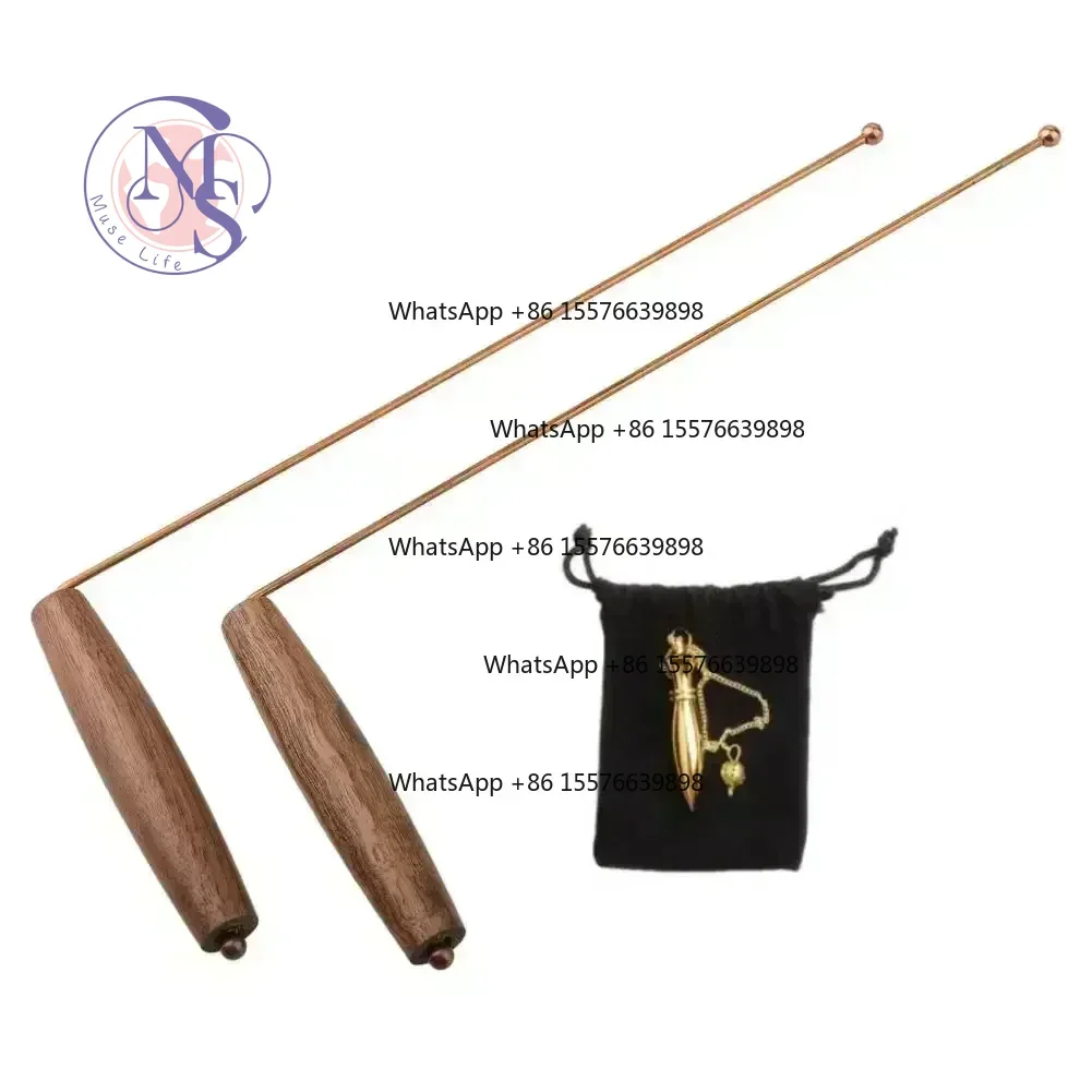 ZOCI-FOR-Copper Dowsing Divining Rod Treasure Hunting Detector With Pendulum Replacement Parts