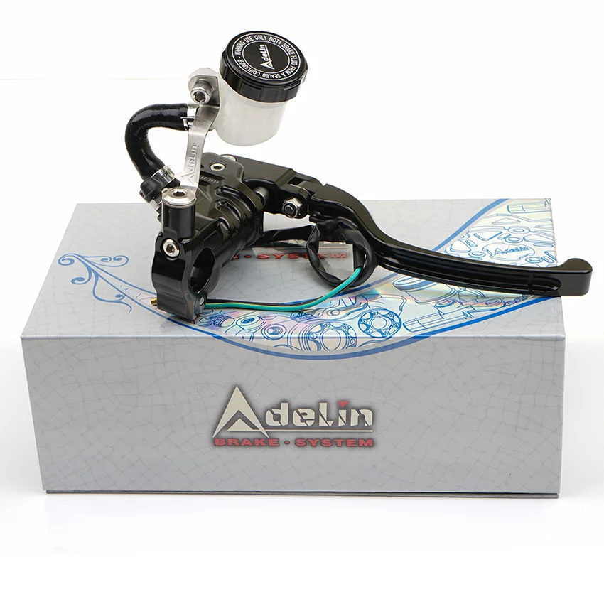 

Universal Motorcycle Brake Clutch Master Cylinder Hydraulic Pump Collapsible Lever Adelin 17.5 PX-26 7/8” 22mm Radial Mounting