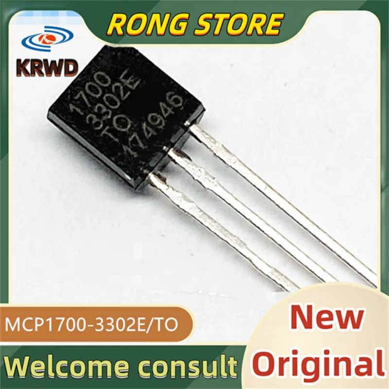 10PCS 17003302E New and original MCP1700-3302E/TO MCP1700-3302E MCP1700