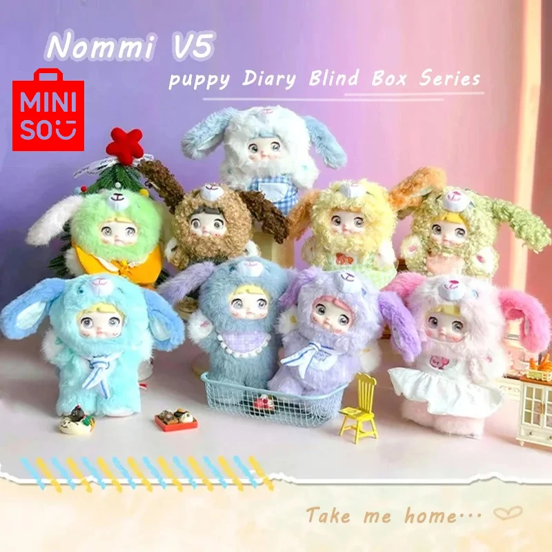 

Nommi V5- Puppy Diary Blind Box, Plush Toy, Creative Desktop Decoration, Cute Backpack, Doll Pendant, Mystery Box, Surprise Gift