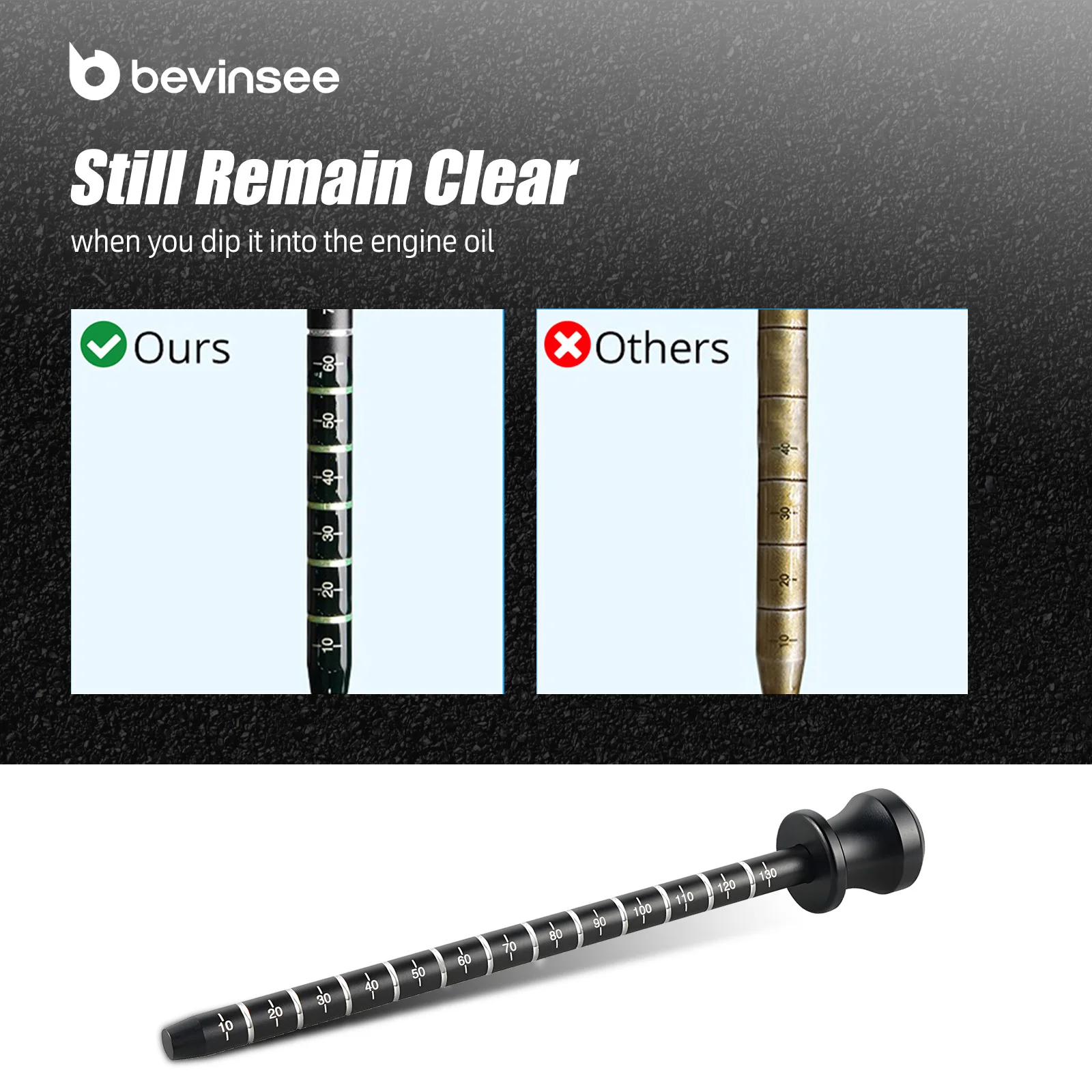 BEVINSEE 6 Speed Automatic Transmission Dipstick Tool For Chrysler 1017 For Fiat 500 For Jeep Cherokee Compass For Dodge Dart L4