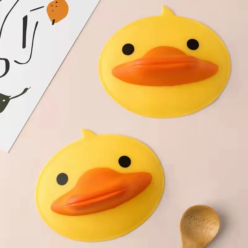 Enten-Silikon-Ofenhandschuh Hitzebeständiger Rutschfester Verbrühungsschutz-Handschuh BBQ-Topflappenhalter Wiederverwendbares Küchen-Backwerkzeug