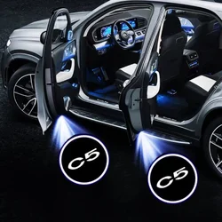 2PCS Led Car Door Logo Light HD Laser Welcome Lamps Car Goods Accessories For Citroen C5 2006-2013 C5 II 2004-2008 X7 2010-2017