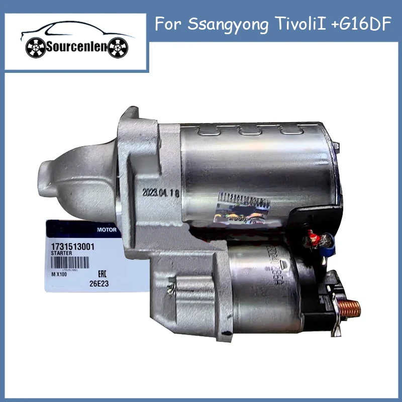 

Genuine Starter Motor for Ssangyong TivoliI +G16DF 1731513001 17315-13001