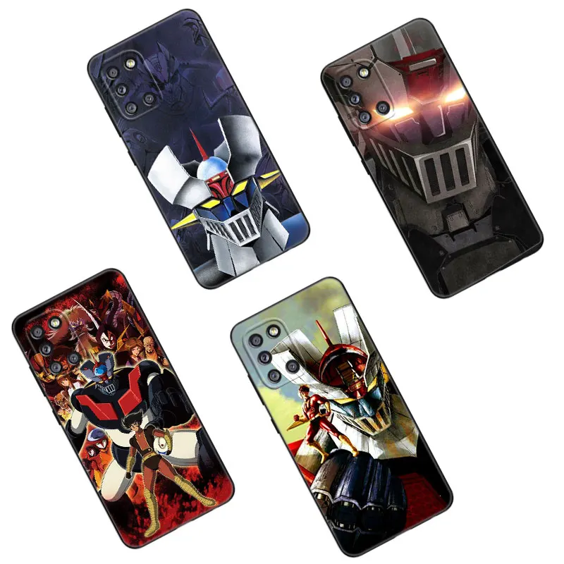 Anime Mazinger Z Black Silicone Phone Case For Samsung Galaxy A01 A03 Core A04 E A02 A05 A10 A20 A21 A30 A50 S A6 A8 + A7 2018