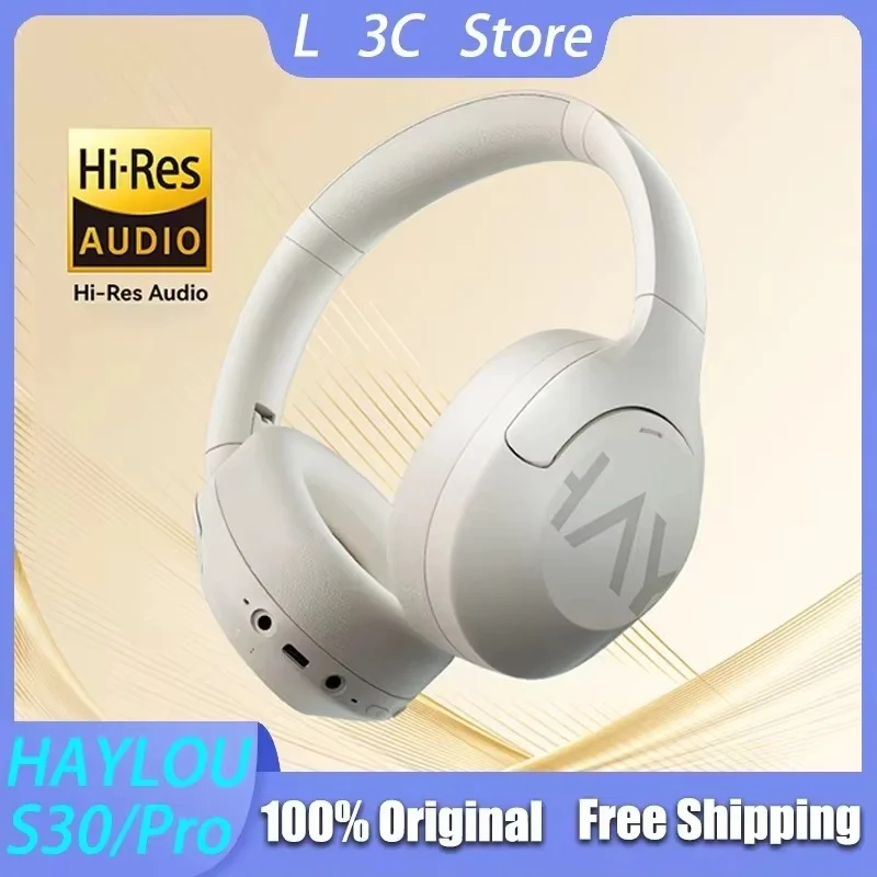 

HAYLOU S30 Pro Bluetooth Headphones Over-ear Noise Cancellation Wireless Earphones Low Latency Long Endurance Customized Earbuds