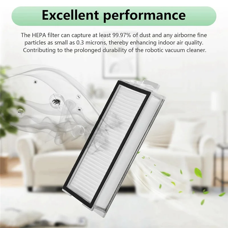 Filtro lavável m04k, 4 pacotes para roborock q7, q7 +, q7 max, q7 max +, q5 pro, q5 pro +, q8 max, q8 max + filtro hepa de vácuo robô