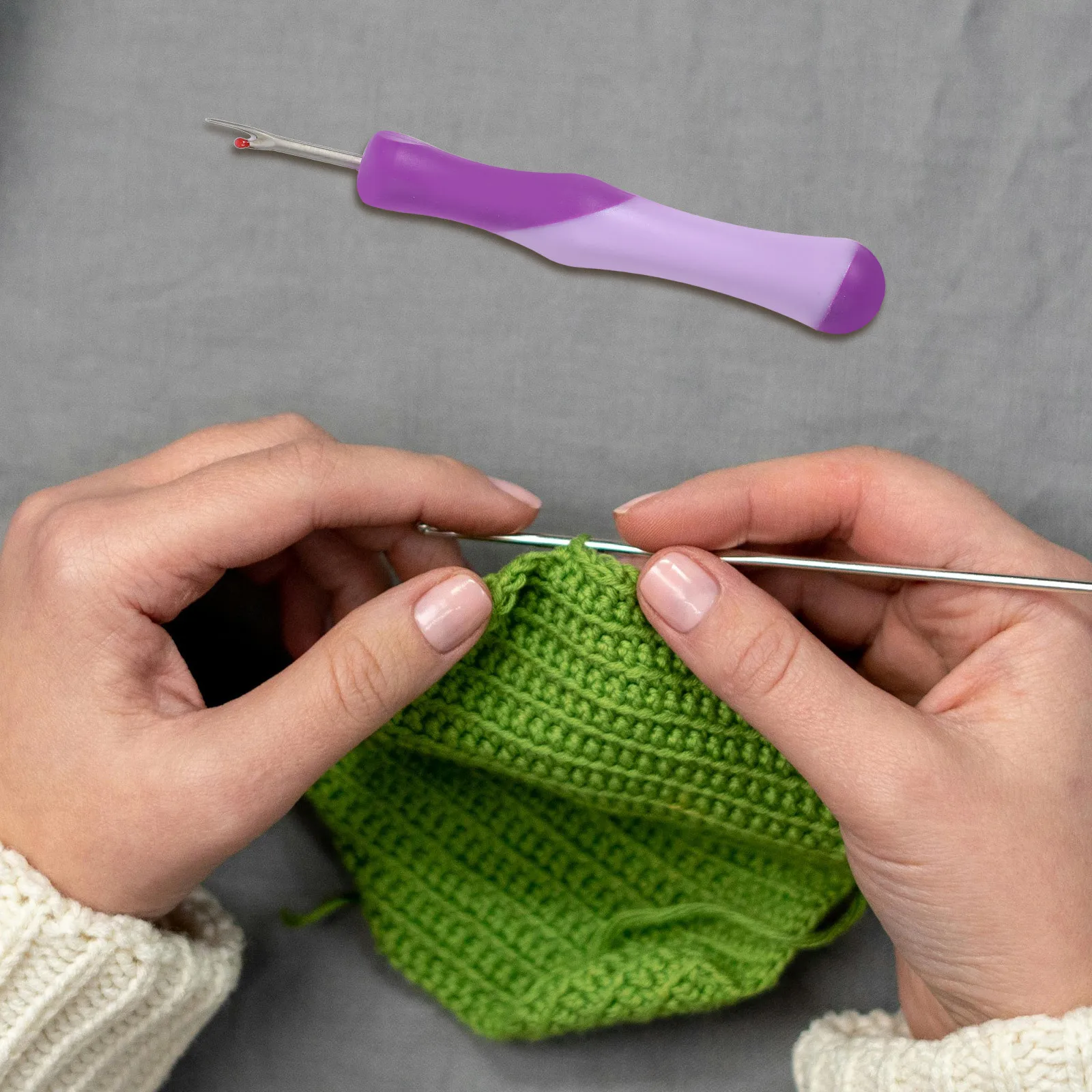 

2Pcs Portable Stitch Remover Purple Handle Seam Ripper Tool Sewing Cross Stitch Needlework Supplies Seam Rippers