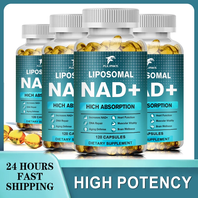 Liposomal NAD+ Supplement 1000 mg, Highest NAD Pontecy, Max Absorption | Energy & DNA Repair, Aging Defense, Brain Function