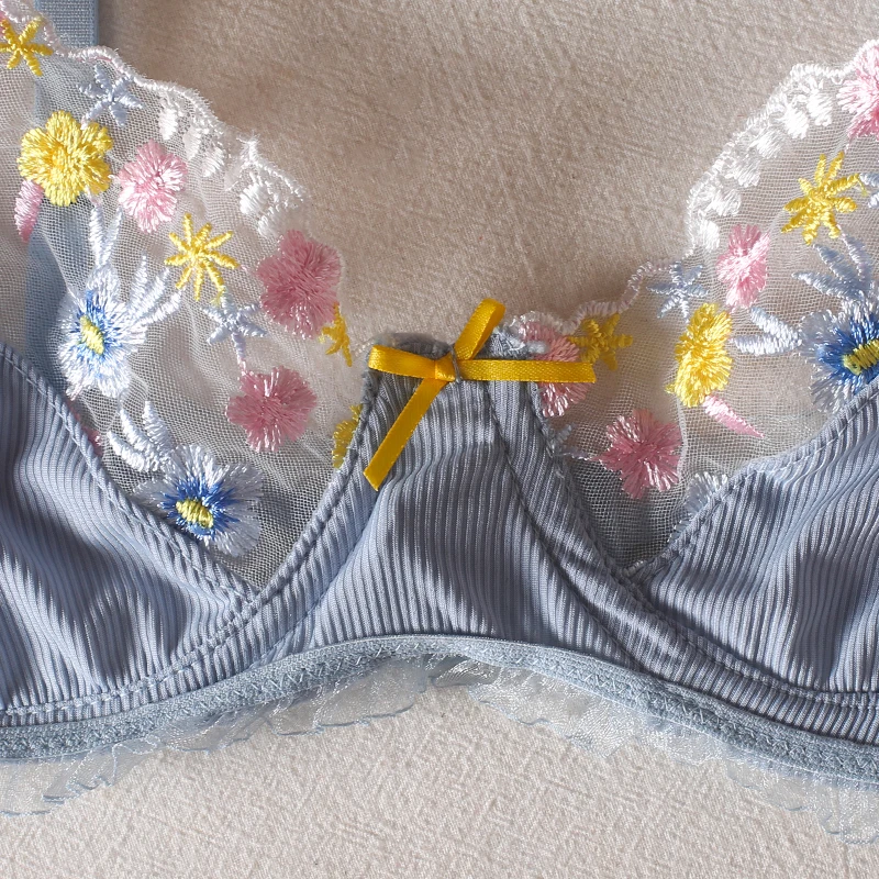 lingerie Lace sexy small broken flower appeal lingerie set