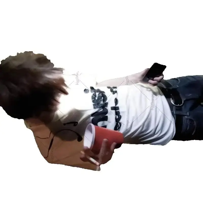 

High Street Harajuku Ретро Белая Рубашка Поло Мужская Готическая Панк Y2K Уличная Винтажная Футболка Хип-Хоп Модная Повседневная С Короткими Рукавами