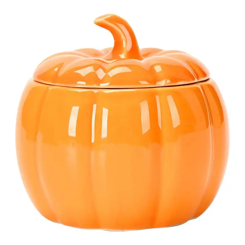 Pumpkin Ceramic Tea Jar Moisture Proof Storage Can Personalizeds Small Sealed Can Snack Can Candy Jars Pumpkin Jar Soup Can