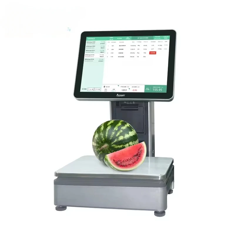 Aluminium Alloy Printer Pos Consumer Electronics Barcode Price Smart Small Measurement Digital Weigh Scale