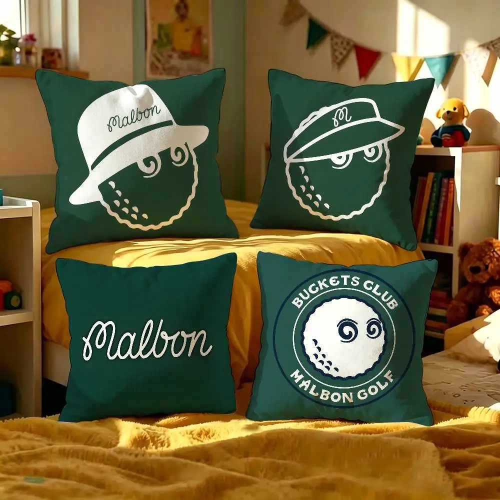 Fashion Golf MALBON Pillow Anime Pillow Sofa Bed Head Pillow Cover Cushion Cover 45x45 cm Fashion