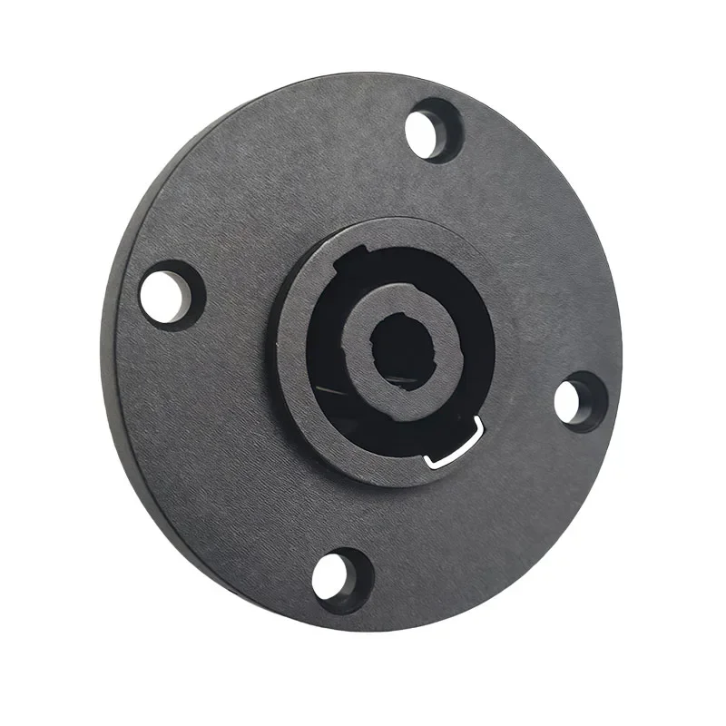 

4-Pin Neutrik Style Panel Mount Socket - Circular Locking Connector for Pro Stage Audio Rack
