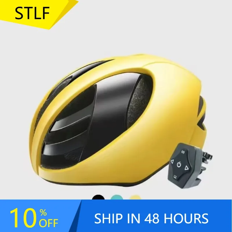 

STLFEU Warehouse Safety Smart Cycling Helmet Bike Ultralight Sport Helmet Integrally-molded Road Bicycle Smart Bike Motor Helmet