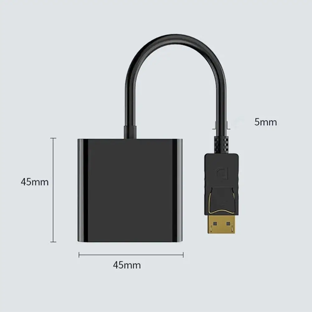 DP to VGA DisplayPort Male to VGA Female Converter Adapter Cable 1080P For TV Laptop Computer Projector