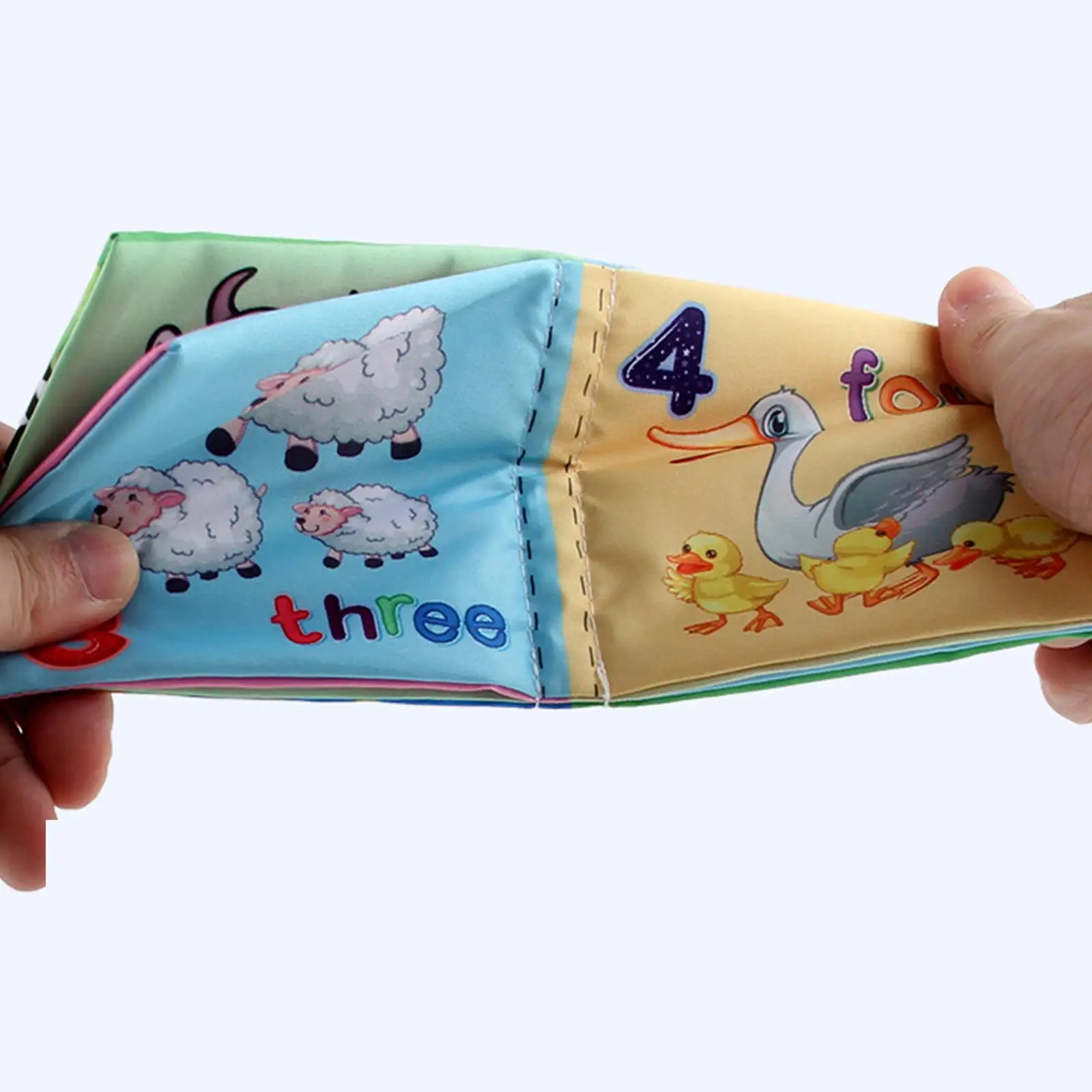 

Crinkle Bath Toy Fabric Baby Book Set Montessori Stimulation Activity Kit for Toddler Early Learning and Sensory Play