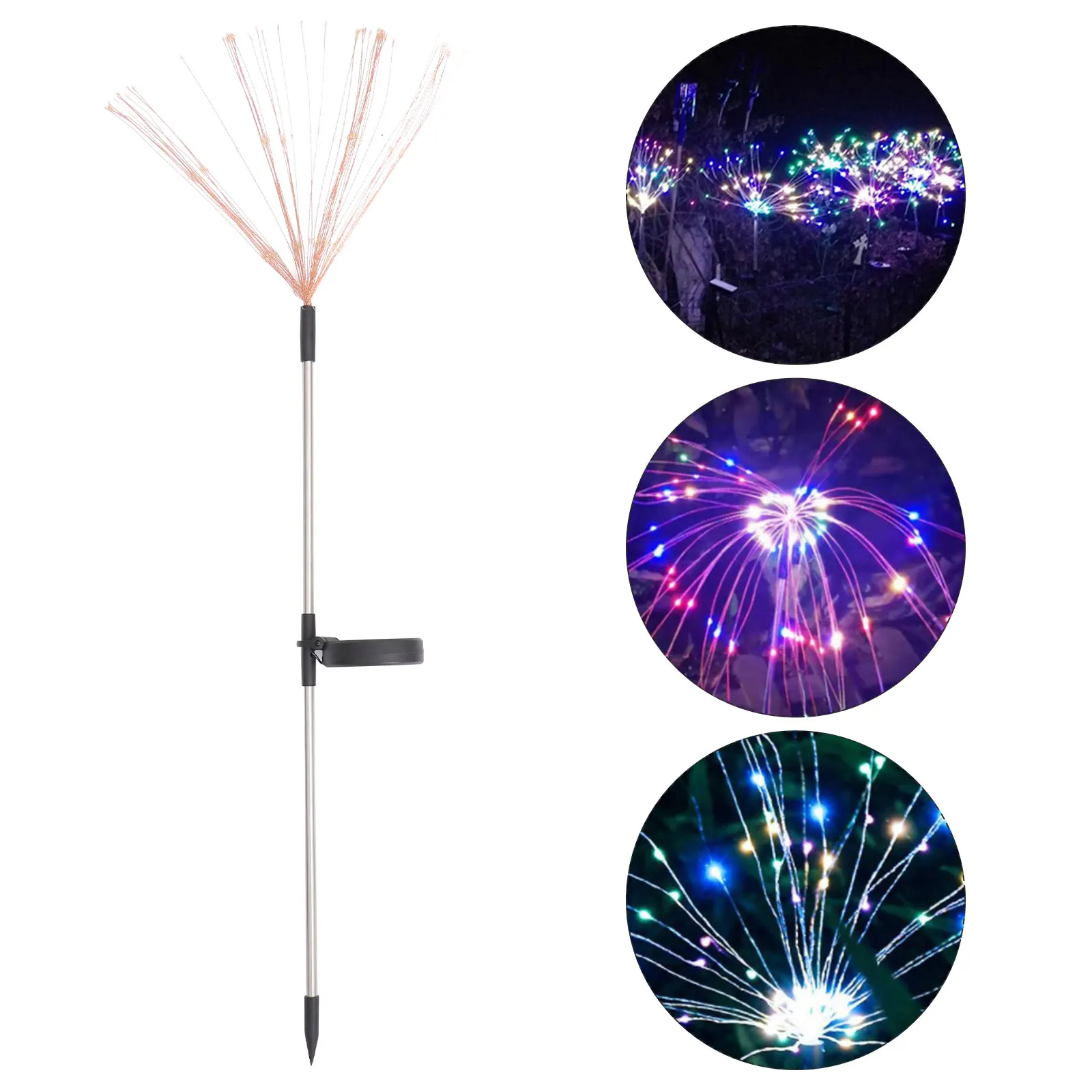 

Solar Ground Plug Lamp Outdoor Garden Yard Park Decoration LED Landscape Lighting Tool Waterproof Durable ABS Aluminum Alloy