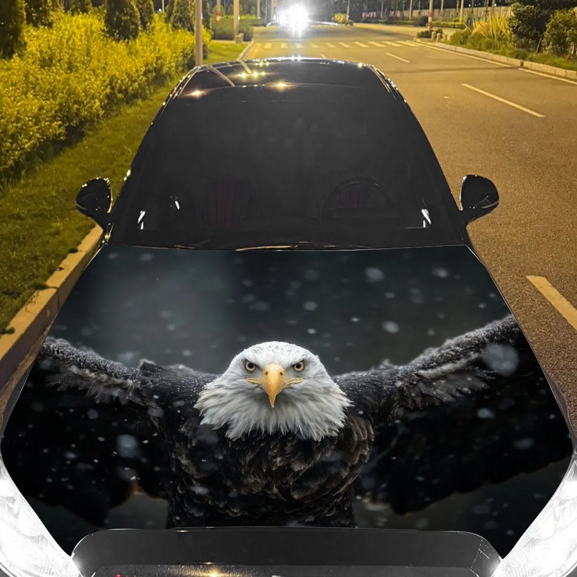 

Автомобильные наклейки «Орел» набор против снежного фона, наклейка на капот автомобиля, водонепроницаемые самоклеящиеся виниловые графические наклейки, декоративные