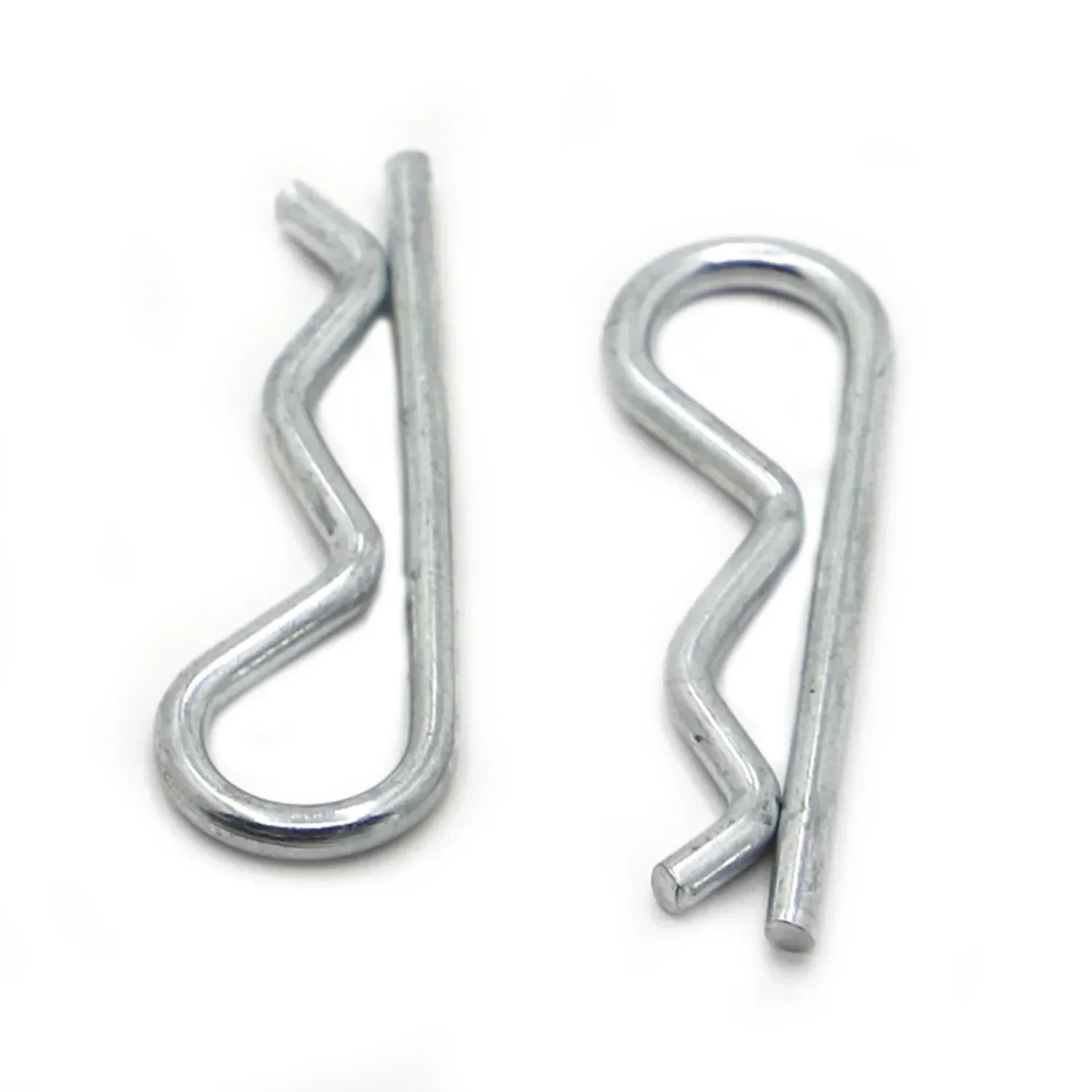 M1 M1.2 M1.6 M1.8 M2 M2.5 M3 M3.5 M4 M5 Galvanized Steel R Shaped Spring Cotter Clip Pin Fastener Hardware for Repairing Car