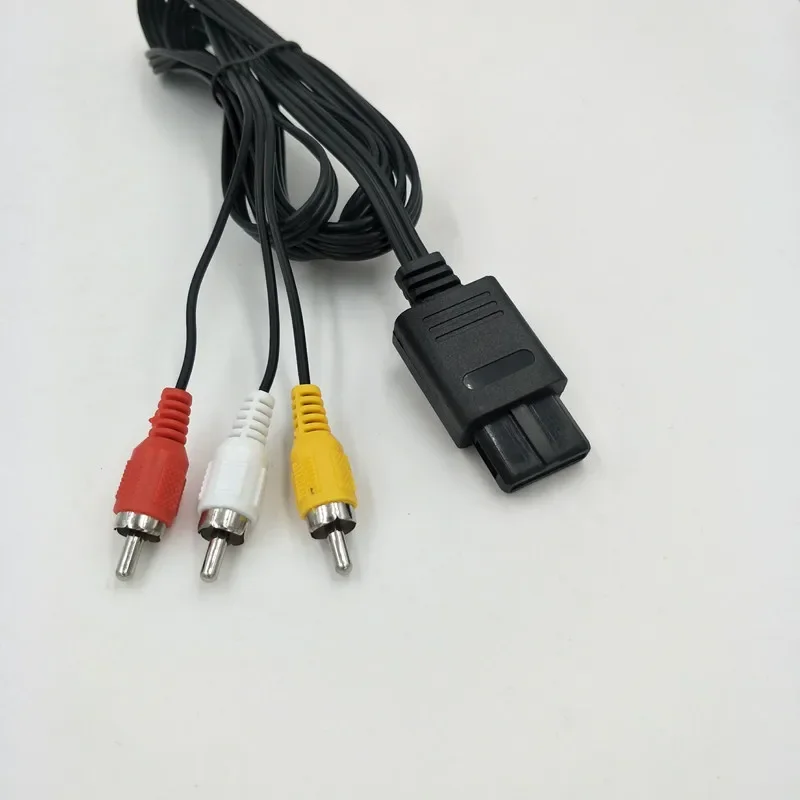 Новый N64 SNES Gamecube 6 футов RCA AV TV аудио-видео стерео кабель шнур для Nintendo 64 изысканный дизайн прочный