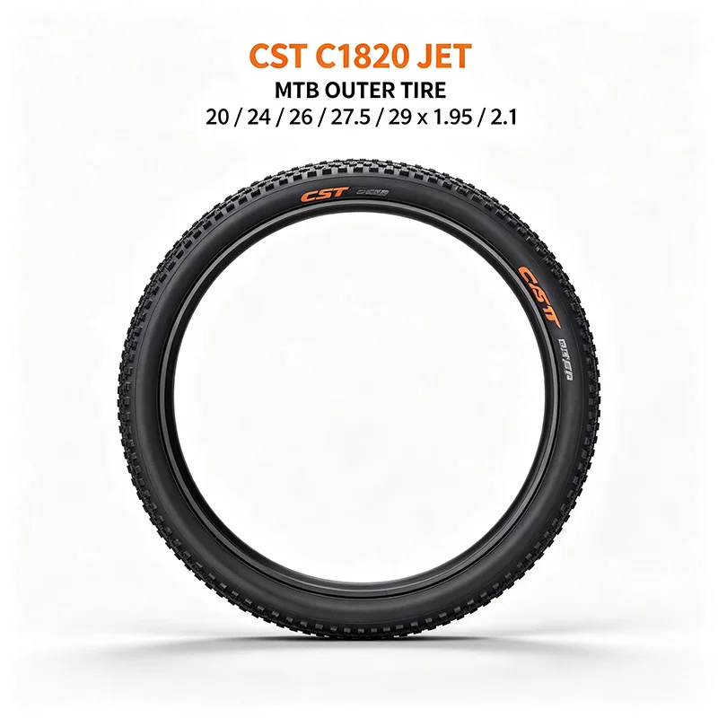 

CST C1820 JET MTB Tire 20 24 26 27.5 29x1.95 2.1 All Terrain Anti Puncture Wear Resistant Heavy Duty Bicycle Outer Tire