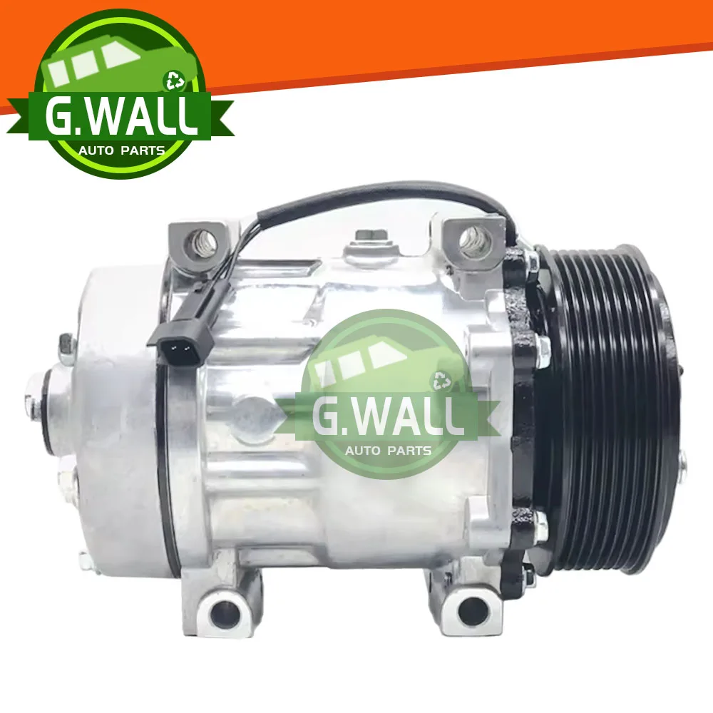 

New A/C AC Compressor For Land Rover Defender SD7H15 JPB500250 JPB500270 JPB500300 7H1219D623AD 7H1219D623BA LR031453 8 Grooves