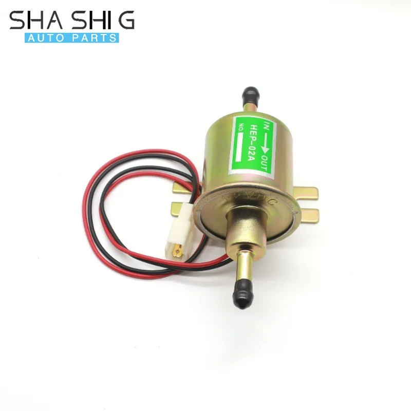 12V Universal Electric Fuel Pump Low Pressure Bolt Fixing Wire HEP-02A For Car Carburetor Motorcycle ATV