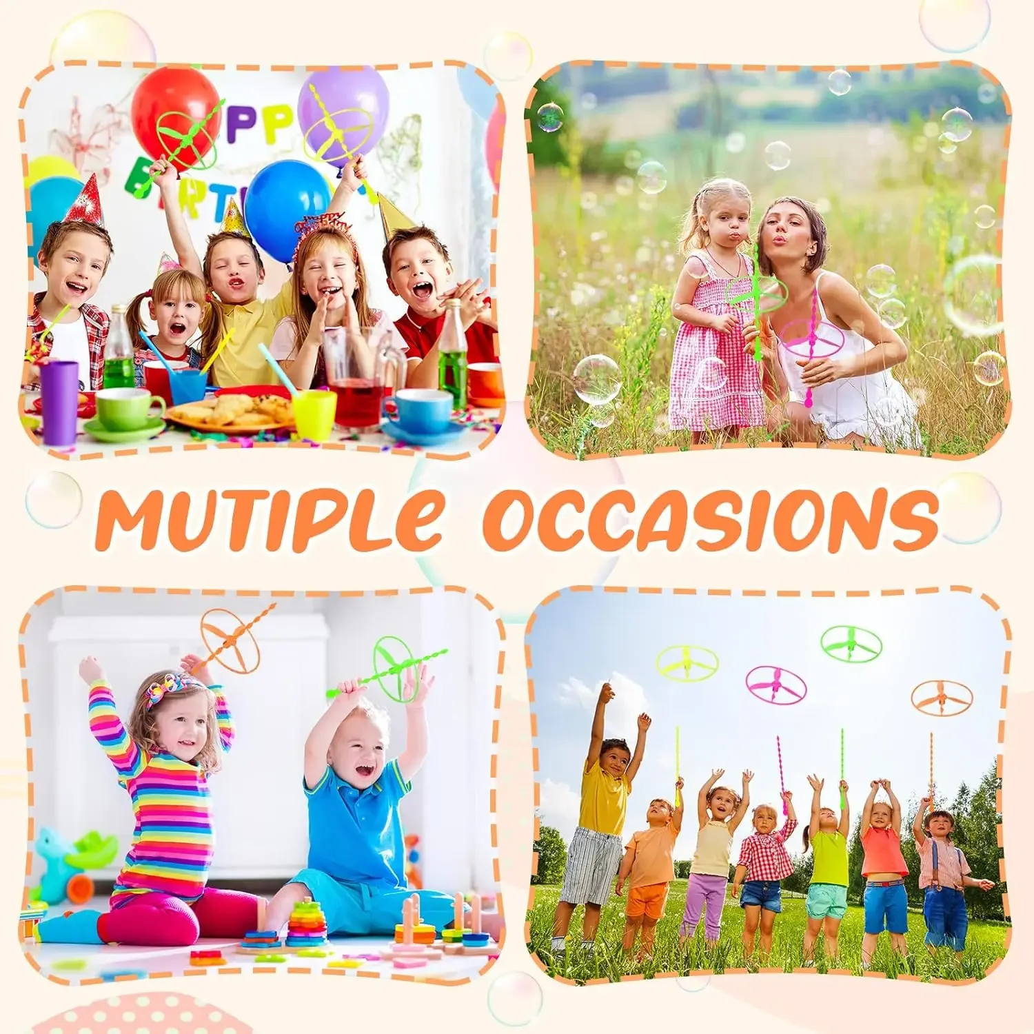40pcs Flying Disc Toy Twisty Helicopter Spin Copter Plastic Propeller Flyer Saucers Kids Outdoor Game Party Favors School Prizes