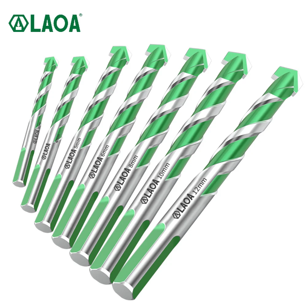 LAOA Wiertarka elektryczna do betonu, szkła aluminiowego, cegły, płytek, marmuru, stali stopowej Wiertło do betonu YG6X
