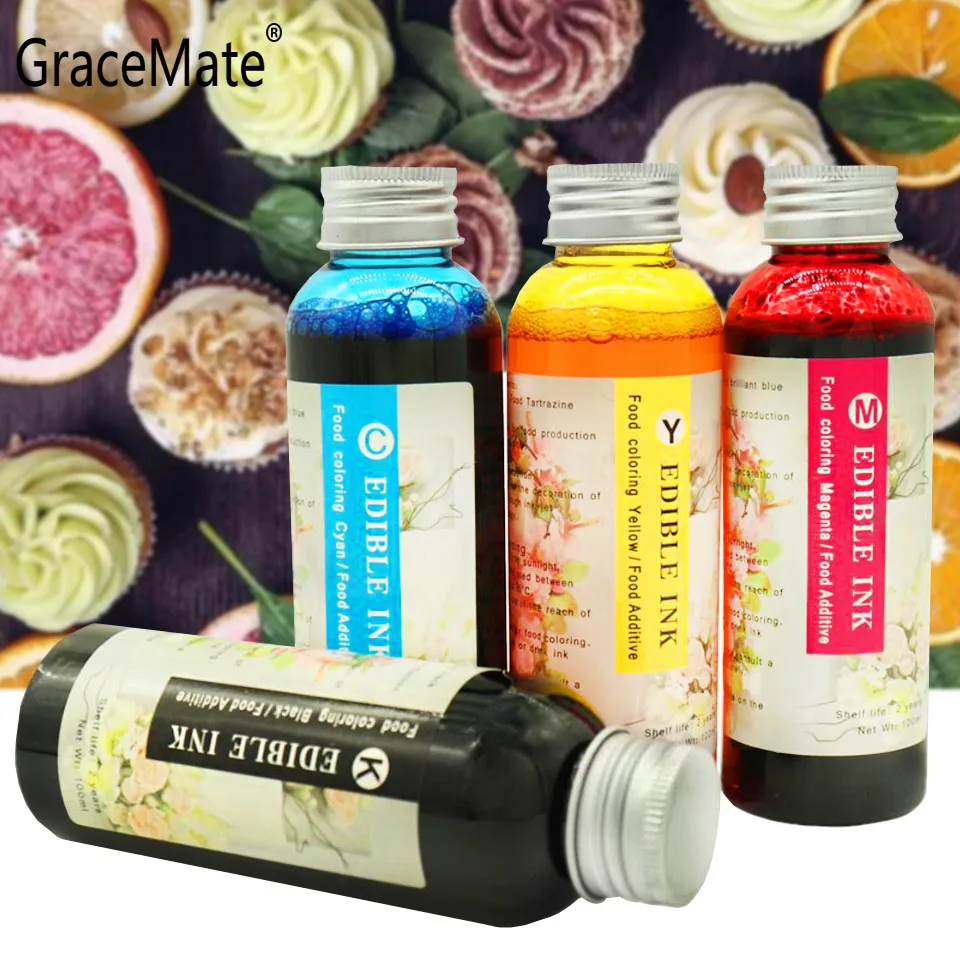 GraceMate PGI550 CLI551 Food Edible Ink Compatible for Canon PIXMA IP7250 MG5450 MG6350 MG7150 MG6450 MG5550 MX925 MX725 Printer