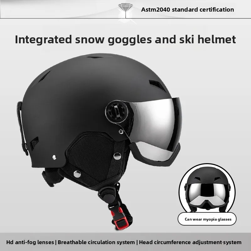 

Теплый лыжный шлем для взрослых с защитой для занятий спортом на открытом воздухе