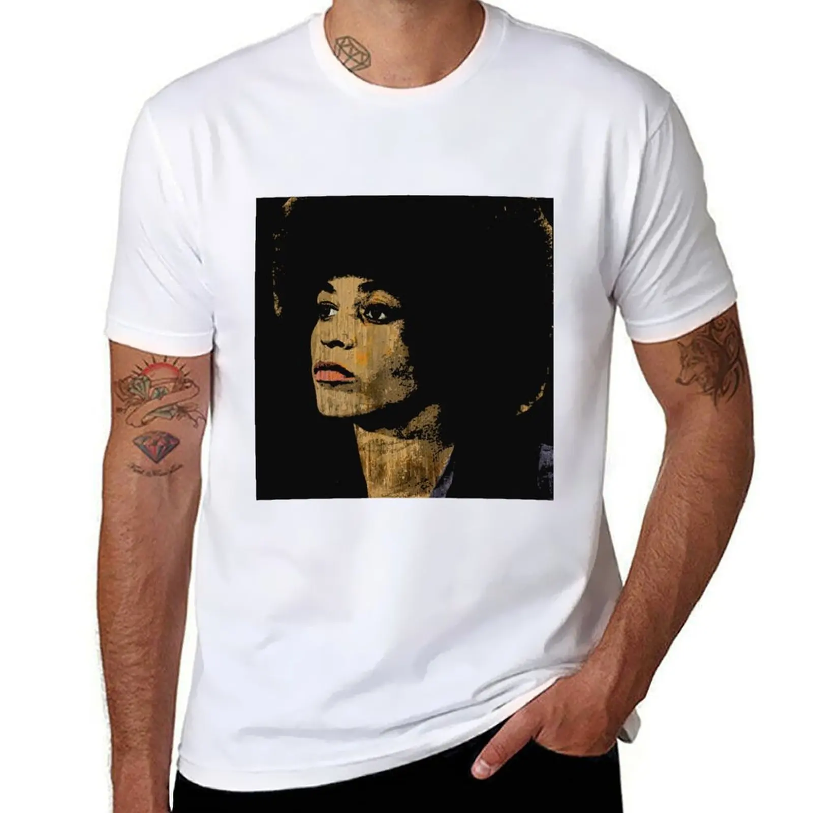 

ANGELA DAVIS T-Shirt t shirt man plain man t shirt cotton high quality T-Shirt