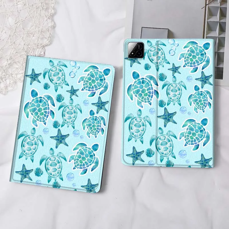 Marine Animal Design Tablet Case For Xiaomi Redmi Mi Pad 4 5 6 7 8 K SE Mini Pro Plus Max 10.1 11.2  inch