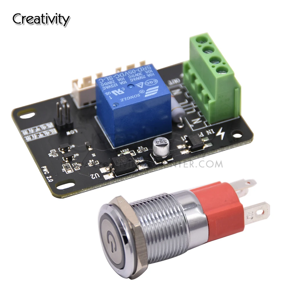 Elf 3D Printer Pwc Power Monitoring Auto Power Off Bleef Spelen Module Automatisch Zet Off Power Detecteren 3D Printer onderdelen