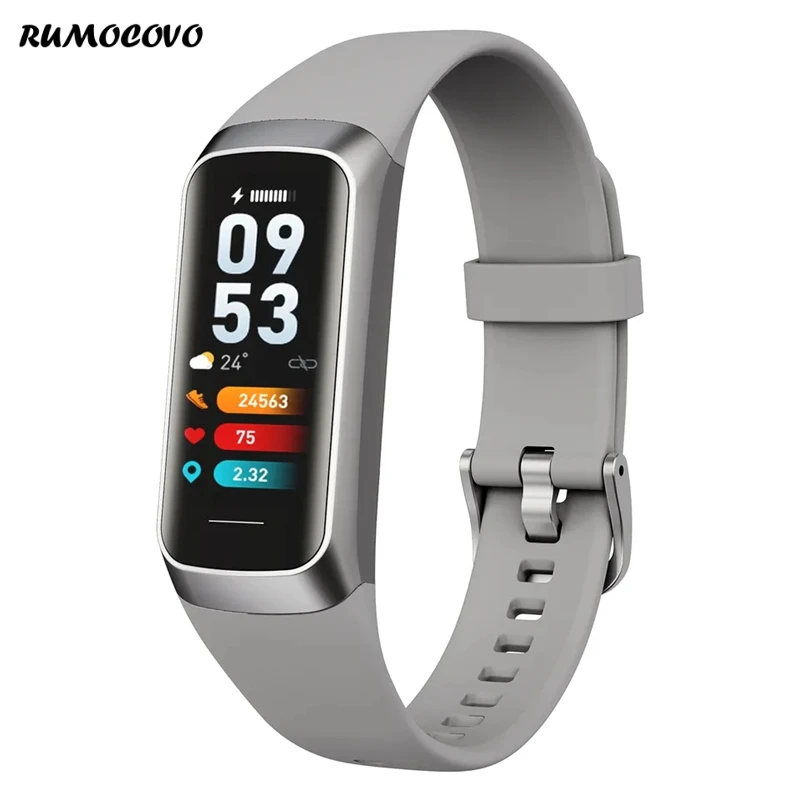 

RUMOCOVO® Smart Bracelet C60 1.1 Inch Amoled HD Color Screen Blood Oxygen Sport Fitness Tracker SmartBand For Women Wristbands