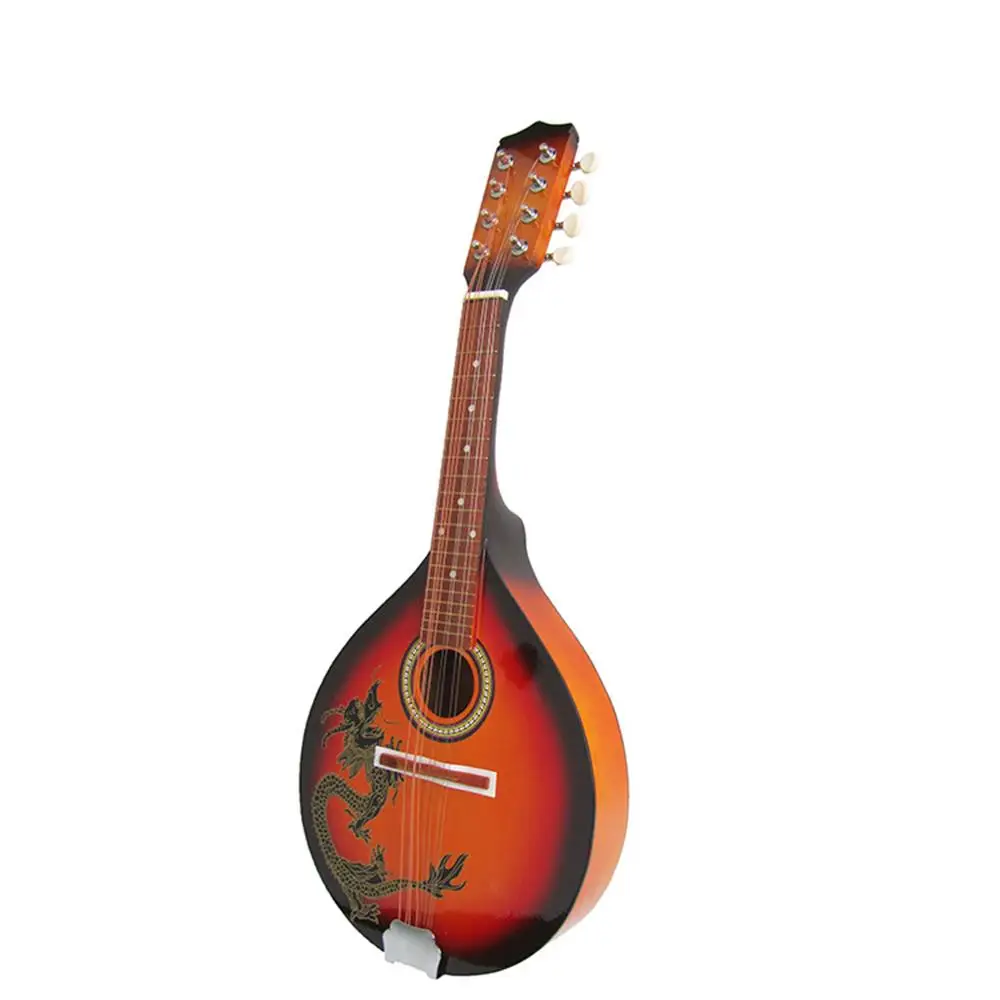 Hand-made solid wood Mandolin Musical Instrument In Sunburst