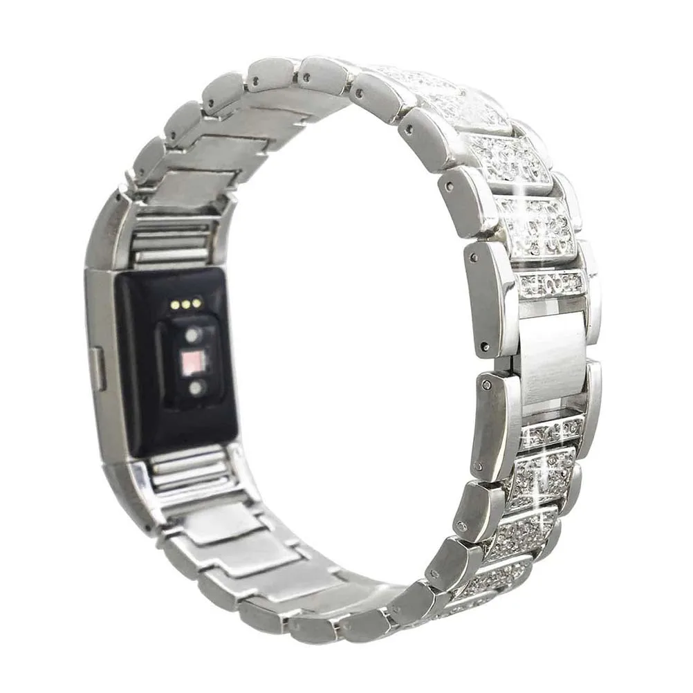 

Stainless Steel Strap Adjustable Watch Band Bracelet Stylish Wrist Charge Comfortable