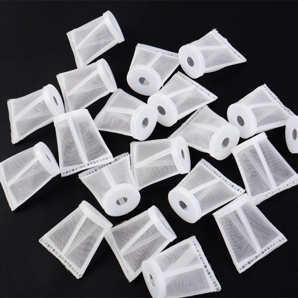 10/20/50pcs Spray Gun Filter, Paint Filter, for Spray Gun with Straw, Nylon Filter,LVMP HVLP Sprayer Filter 8mm Hole
