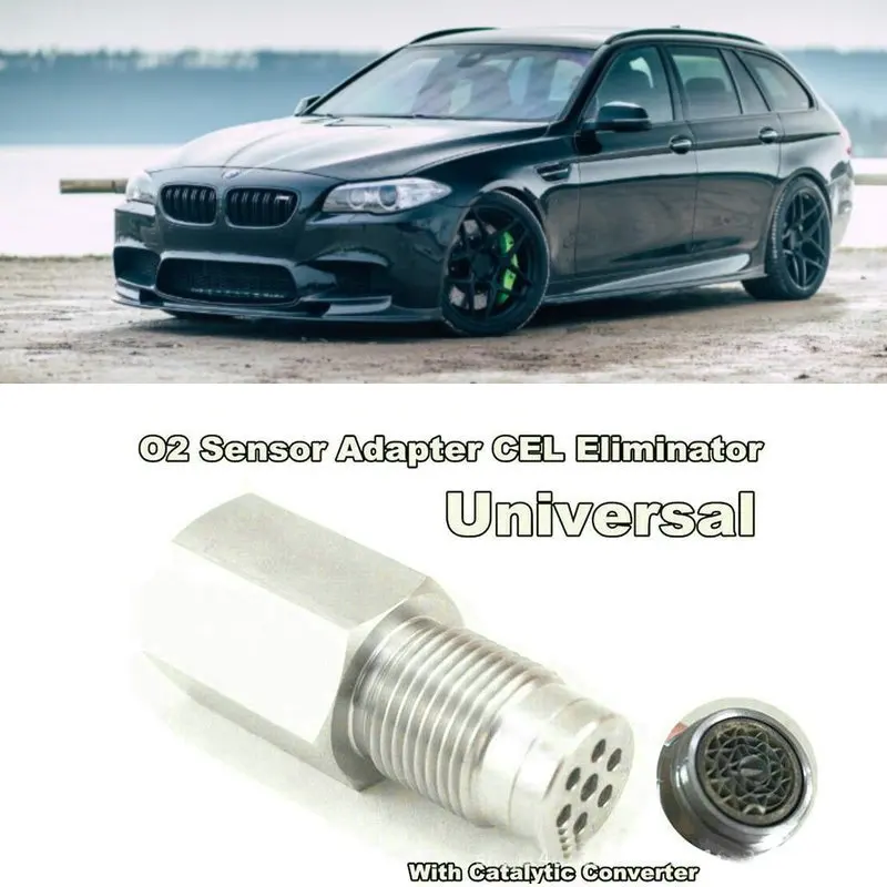 

O2 sensor adapter cel eliminator with catalytic converter For BMW e46 e90 e60 f30 f10 e39 e36 f20 e92 e87 x5 e70 e53 e30 g30 f11