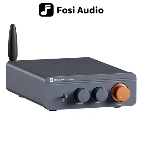 Fosi Audio TPA3255 Bluetooth 사운드 전력 증폭기 300W x2 홈 시어터 용 미니 HiFi 스테레오 클래스 D 앰프베이스 트레블