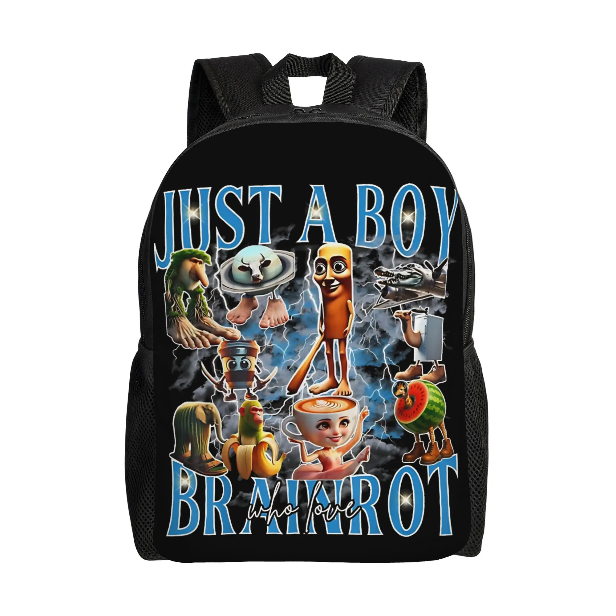 

Рюкзак Just a Boy Italian Brainrot: Стильный школьный ранец для студентов с дизайнерским принтом