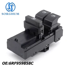 SORGHUM per VOLKSWAGEN VW POLO VENTO SKODA interruttori alzacristalli di bloccaggio auto pulsante interruttore alzacristalli Power Master muslimate 6RF 959 858C