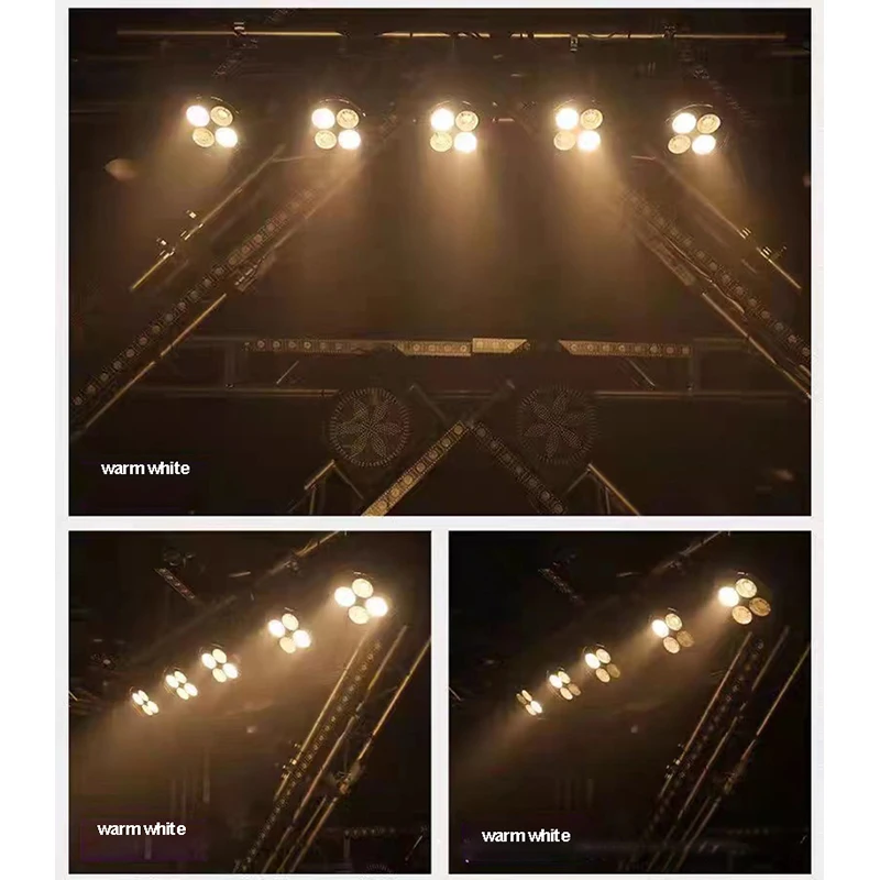 LED Stage Strobe Light, 200W, 4x50W, Quente, Legal, Branco, Alumínio, DJ, Disco, Natal, Mostrar