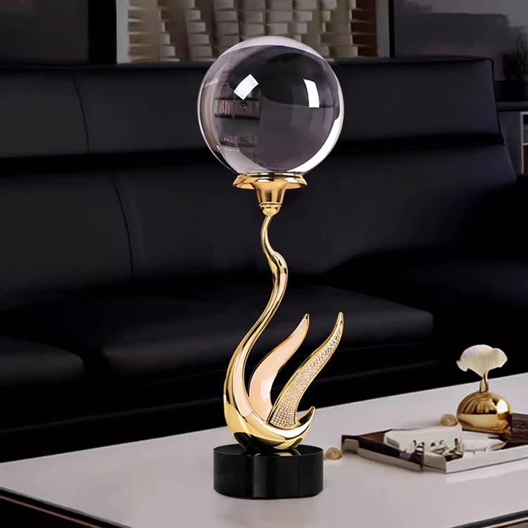 nq-10x40cm Dropshipping Modern Luxury Desktop Handcrafted Art Centerpiece Living Room Office  Home Decor Gifts Decoration~