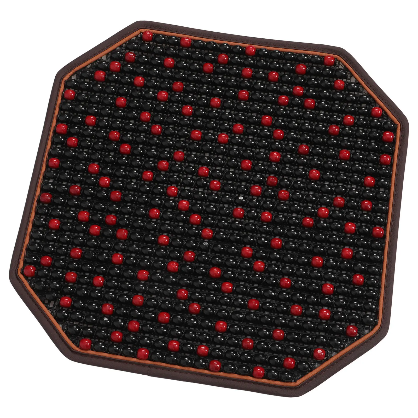 

Automobile Seat Cover Wood Bead Car Cushion Breathable Summer Seat Mat Cooling Massage Durable Polyester Easy Install For Office