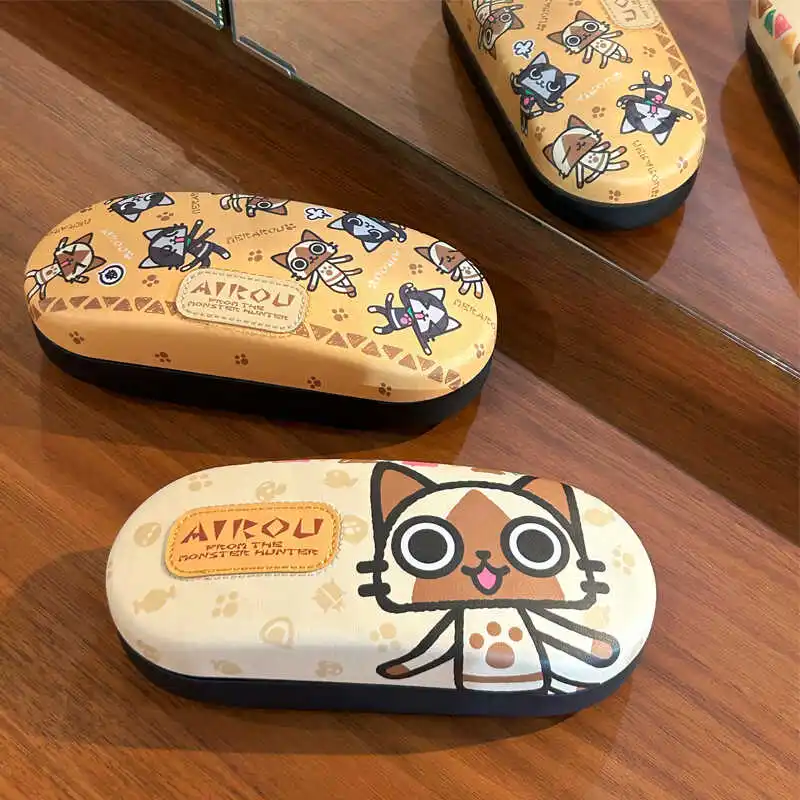 Kawaii Cute Ailu Cat Glasses Case Cartoon Anime Myopia Eyeglass Case Portable Anti Pressure And Anti Fall Glasses Storage Gifts