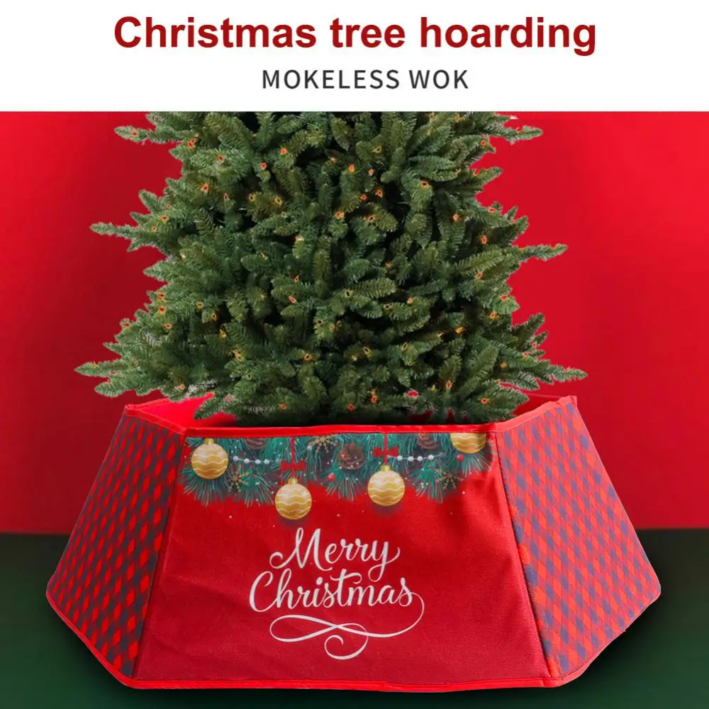 Colorful Christmas Supplies Exquisite And Delicate Patterns Christmas Tree Surround Border Tree Box Wear-resistant